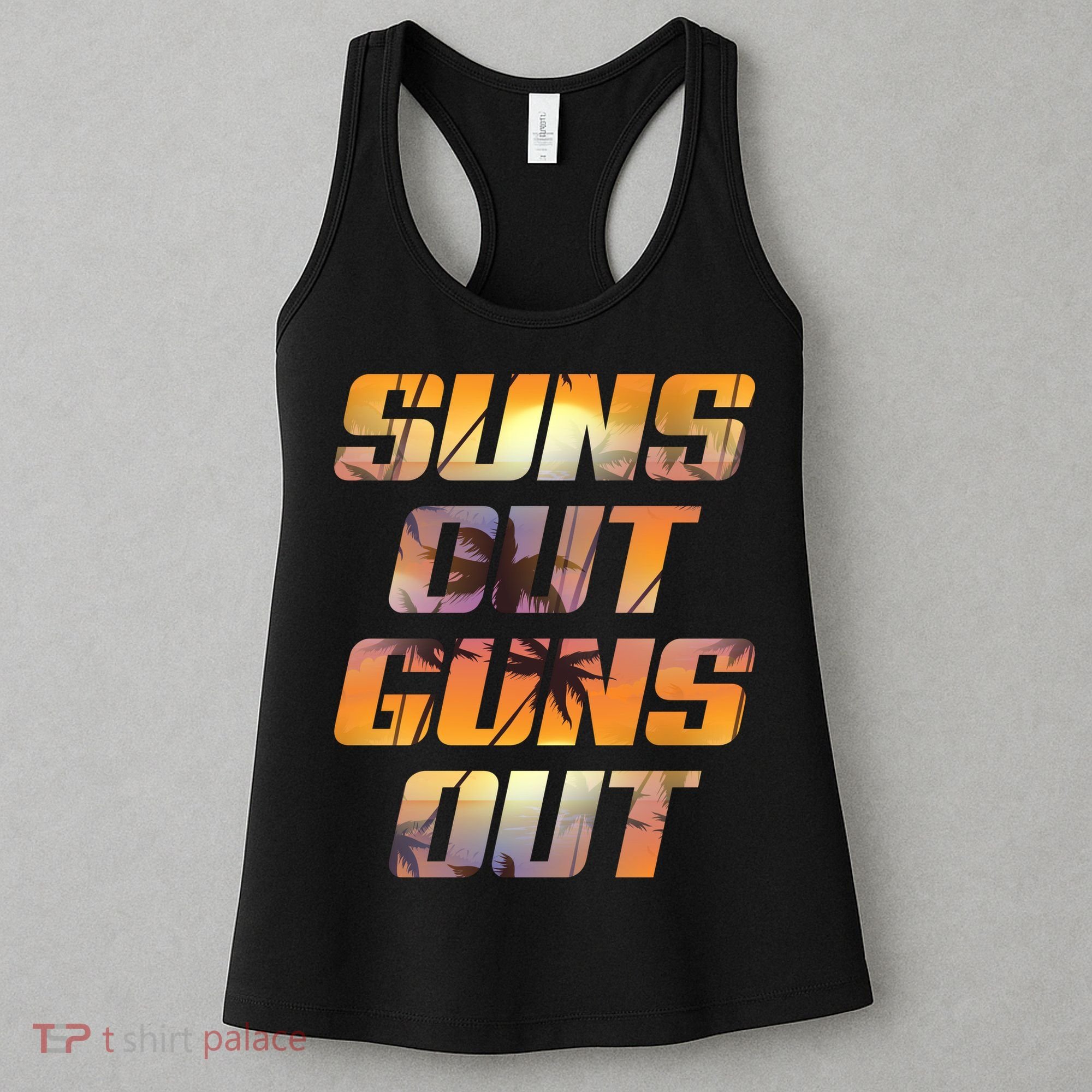 Suns Out Guns Out Summer Women's Tank Top
