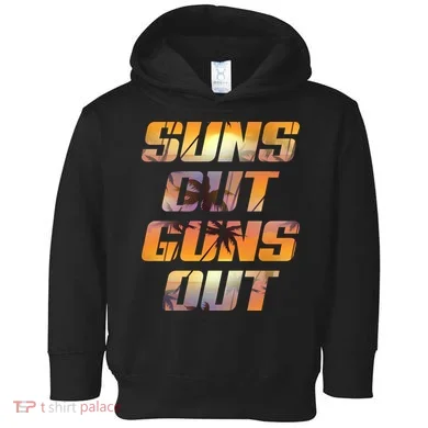 Suns Out Guns Out Summer Toddler Hoodie