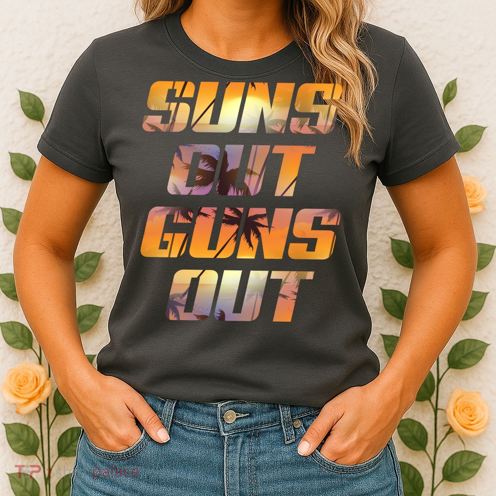 Suns Out Guns Out Summer Women's T-Shirt
