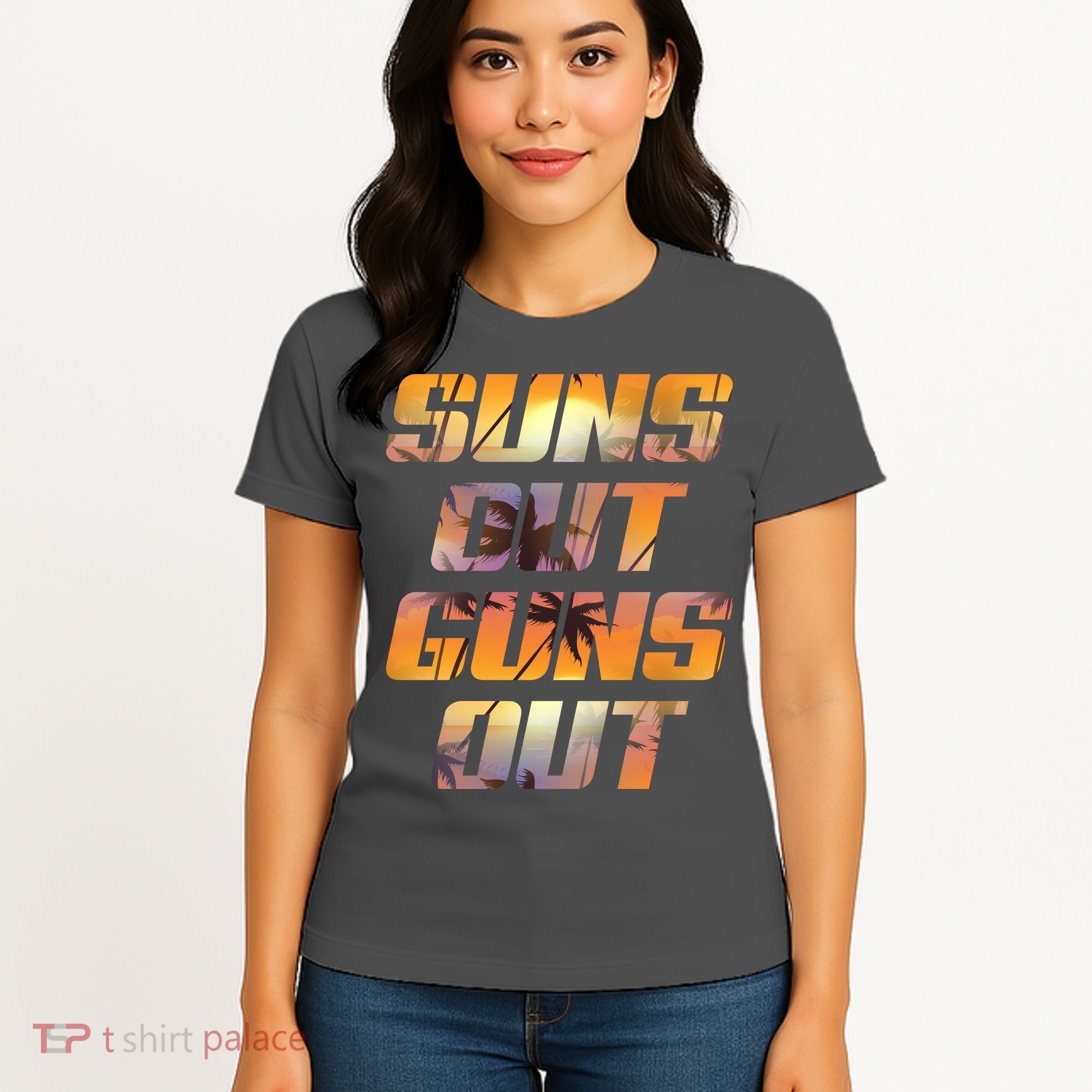 Suns Out Guns Out Summer Women's T-Shirt