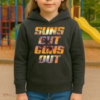 Suns Out Guns Out Summer Kids Hoodie thumb 3