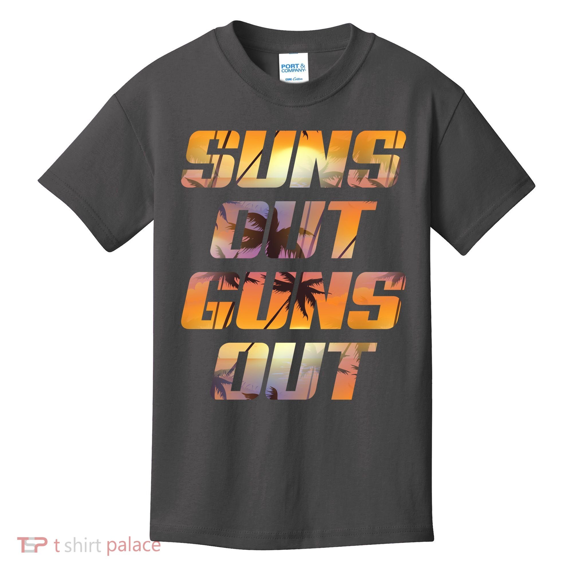 Suns Out Guns Out Summer Kids T-Shirt