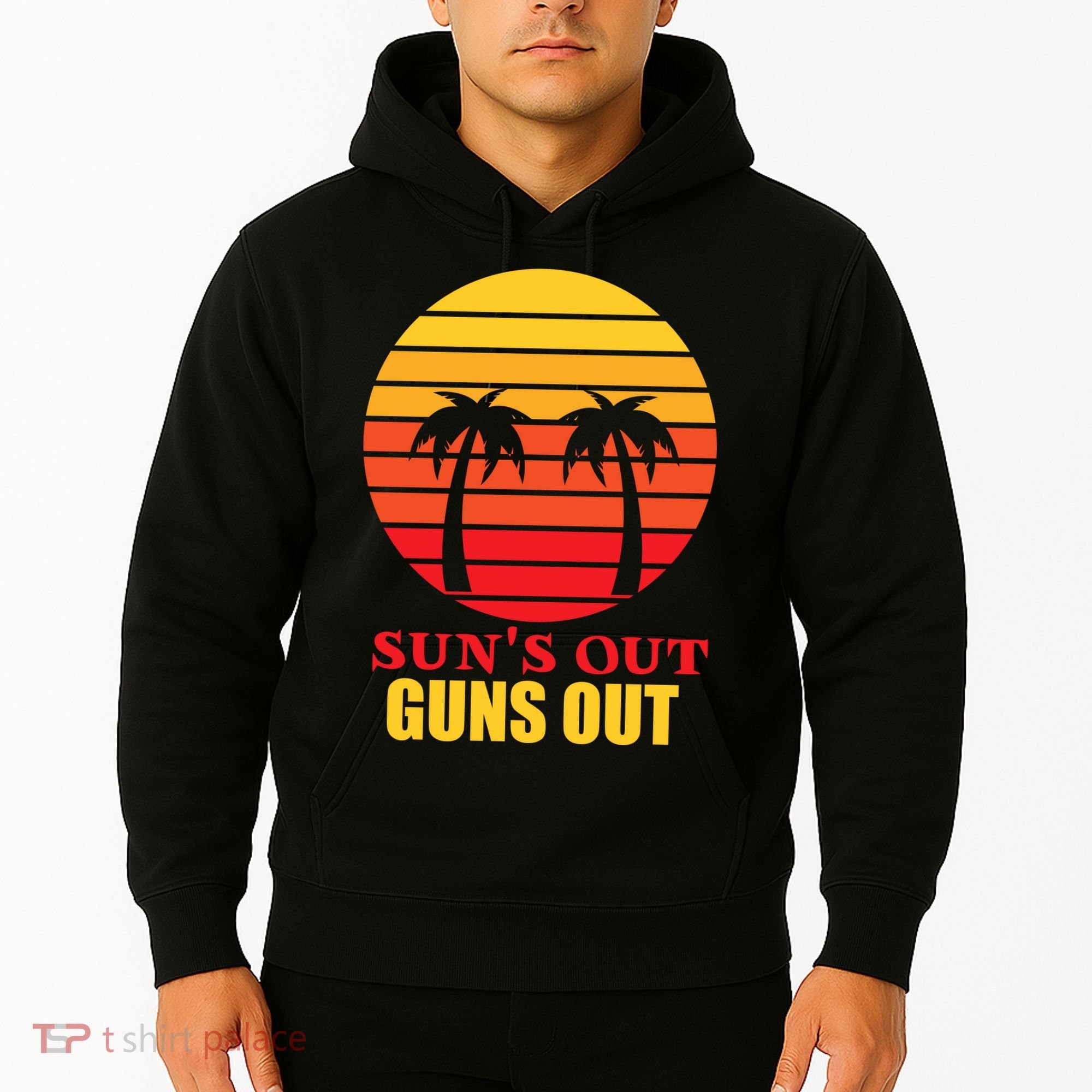 Sun's Out Guns Out Summer Party Hoodie