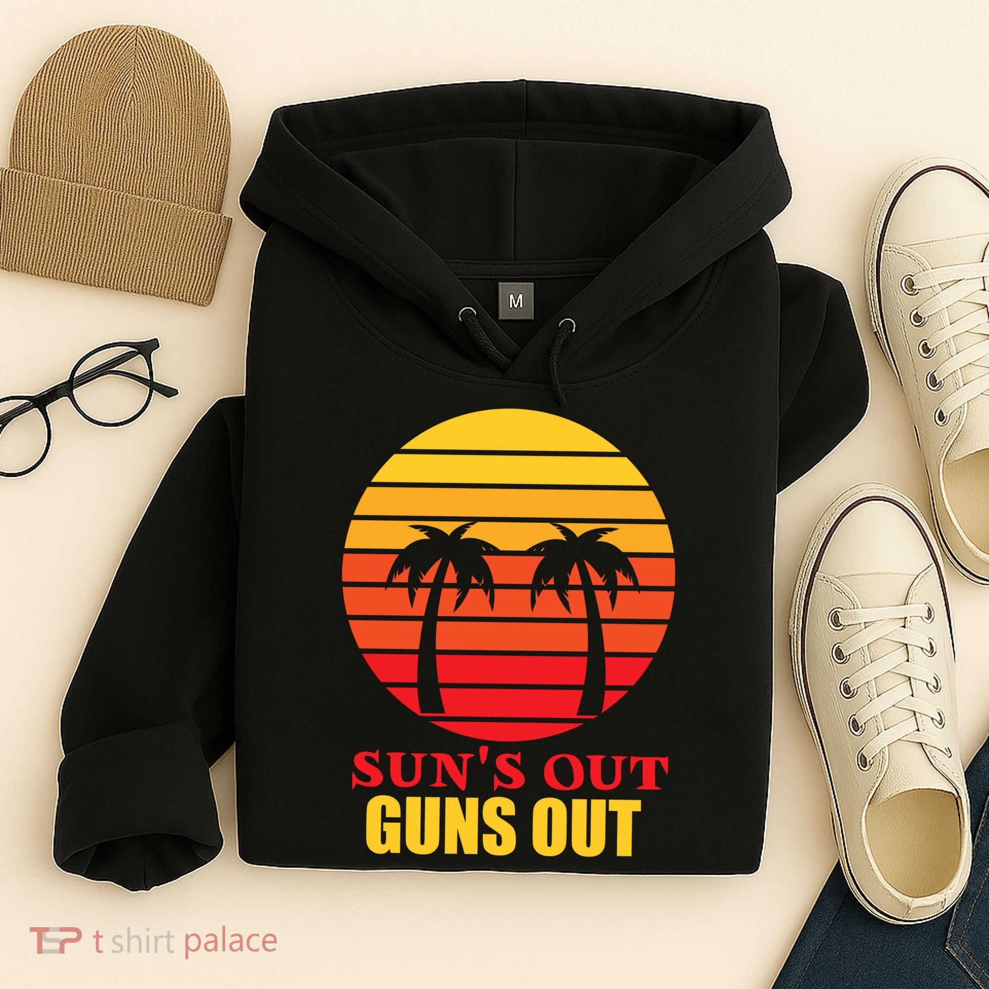 Sun's Out Guns Out Summer Party Hoodie