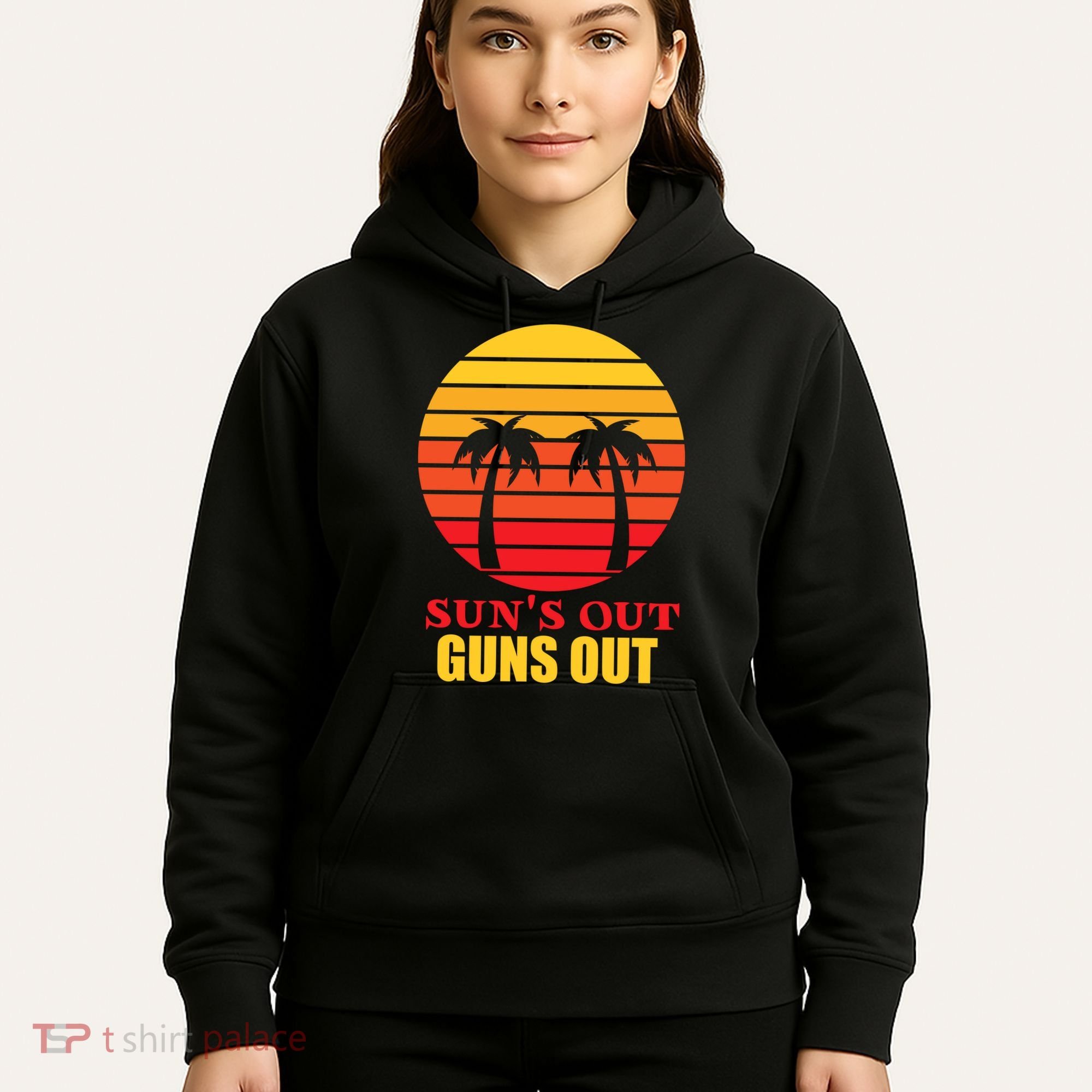 Sun's Out Guns Out Summer Party Hoodie