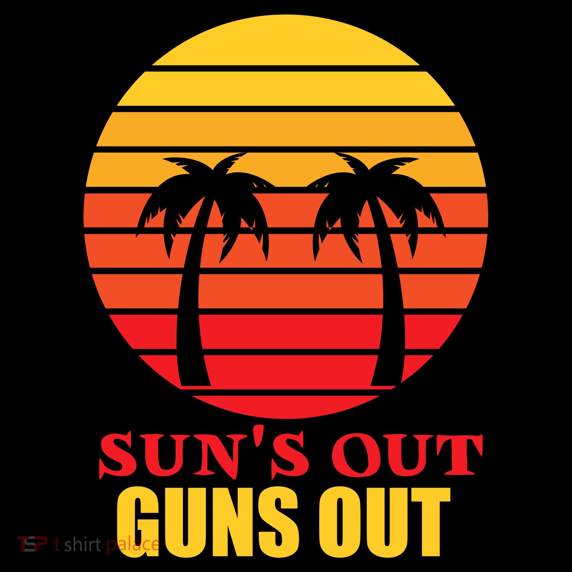 Sun's Out Guns Out Summer Party T-Shirt