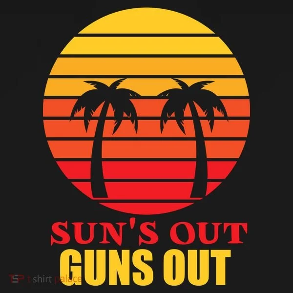 Sun's Out Guns Out Summer Party Backpack