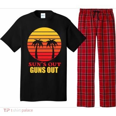 Sun's Out Guns Out Summer Party Pajama Set