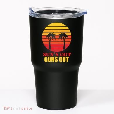 Sun's Out Guns Out Summer Party Tumbler