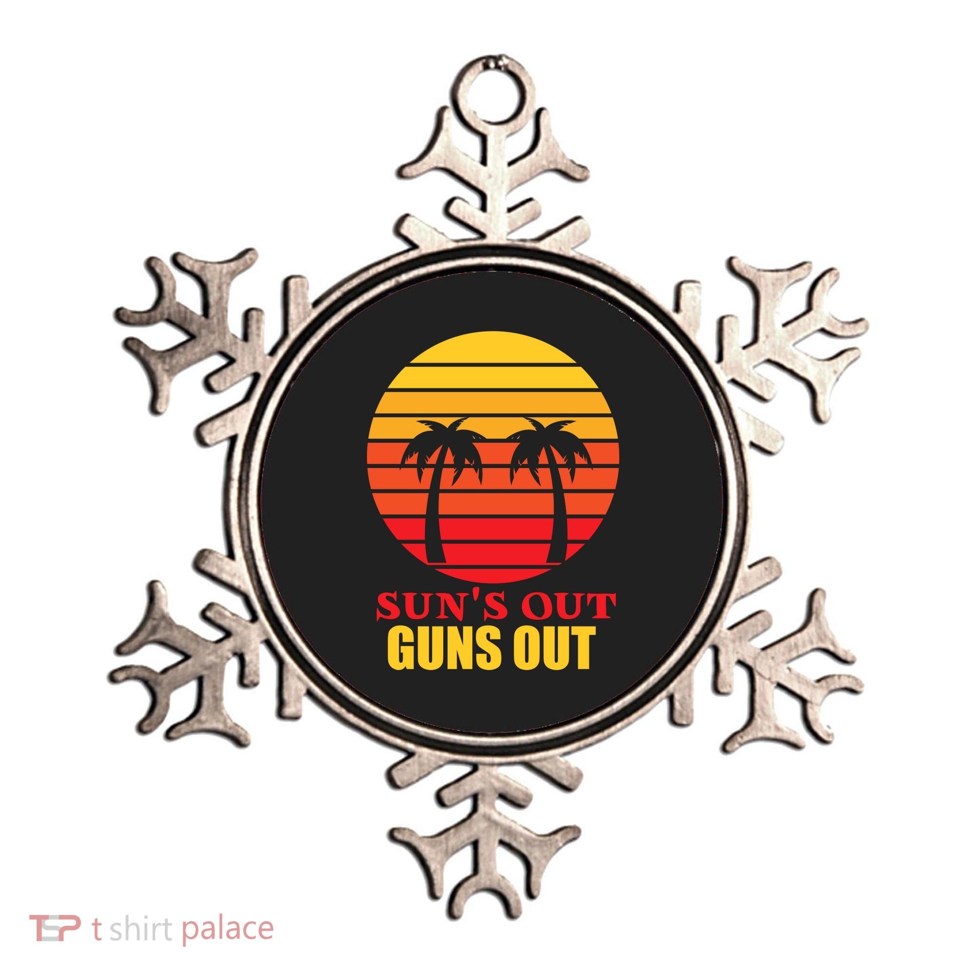 Sun's Out Guns Out Summer Party Ornament