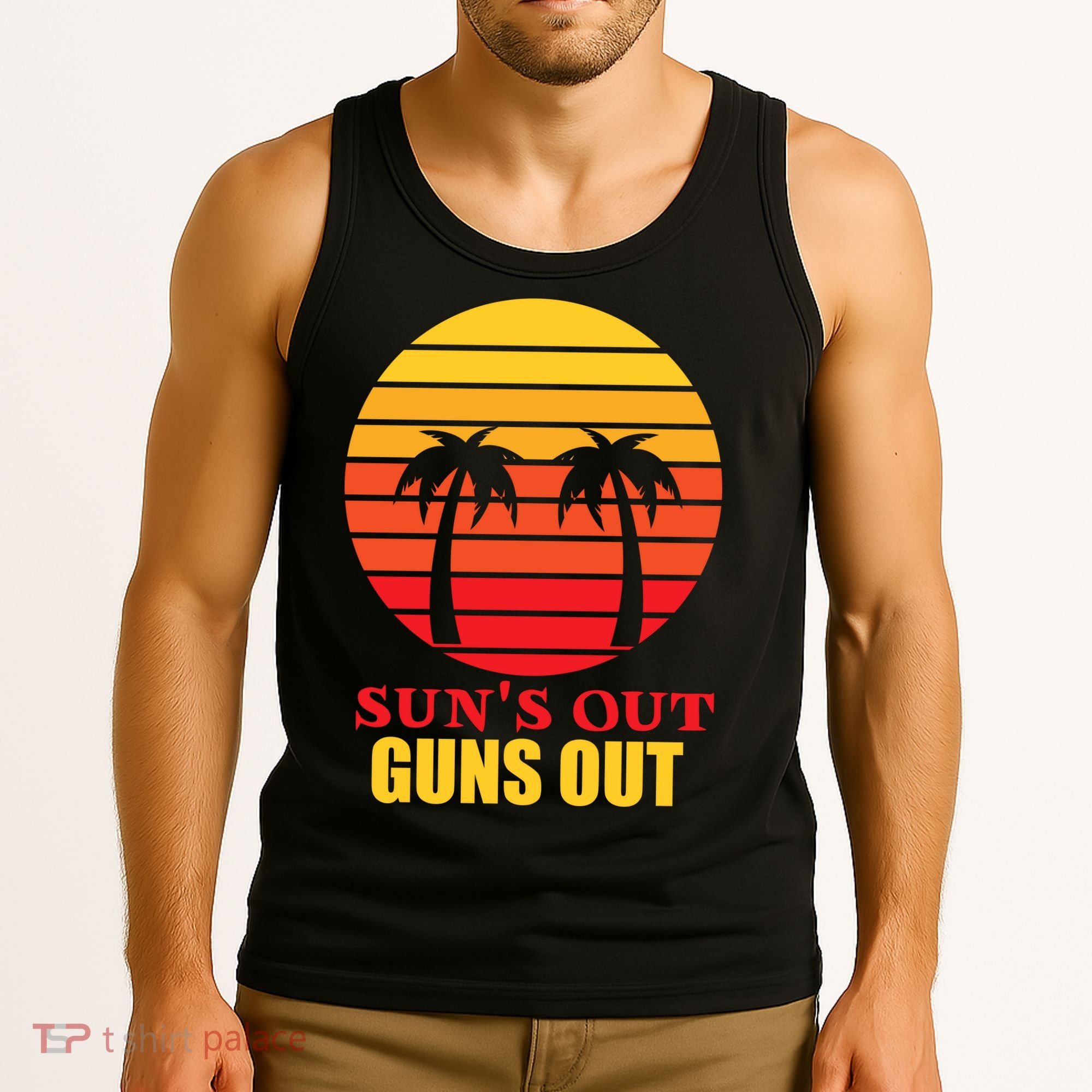 Sun's Out Guns Out Summer Party Tank Top