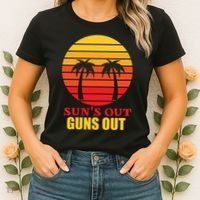Sun's Out Guns Out Summer Party Women's T-Shirt thumb 2