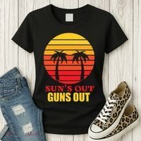 Sun's Out Guns Out Summer Party Women's T-Shirt thumb 3