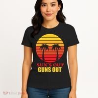 Sun's Out Guns Out Summer Party Women's T-Shirt thumb 4