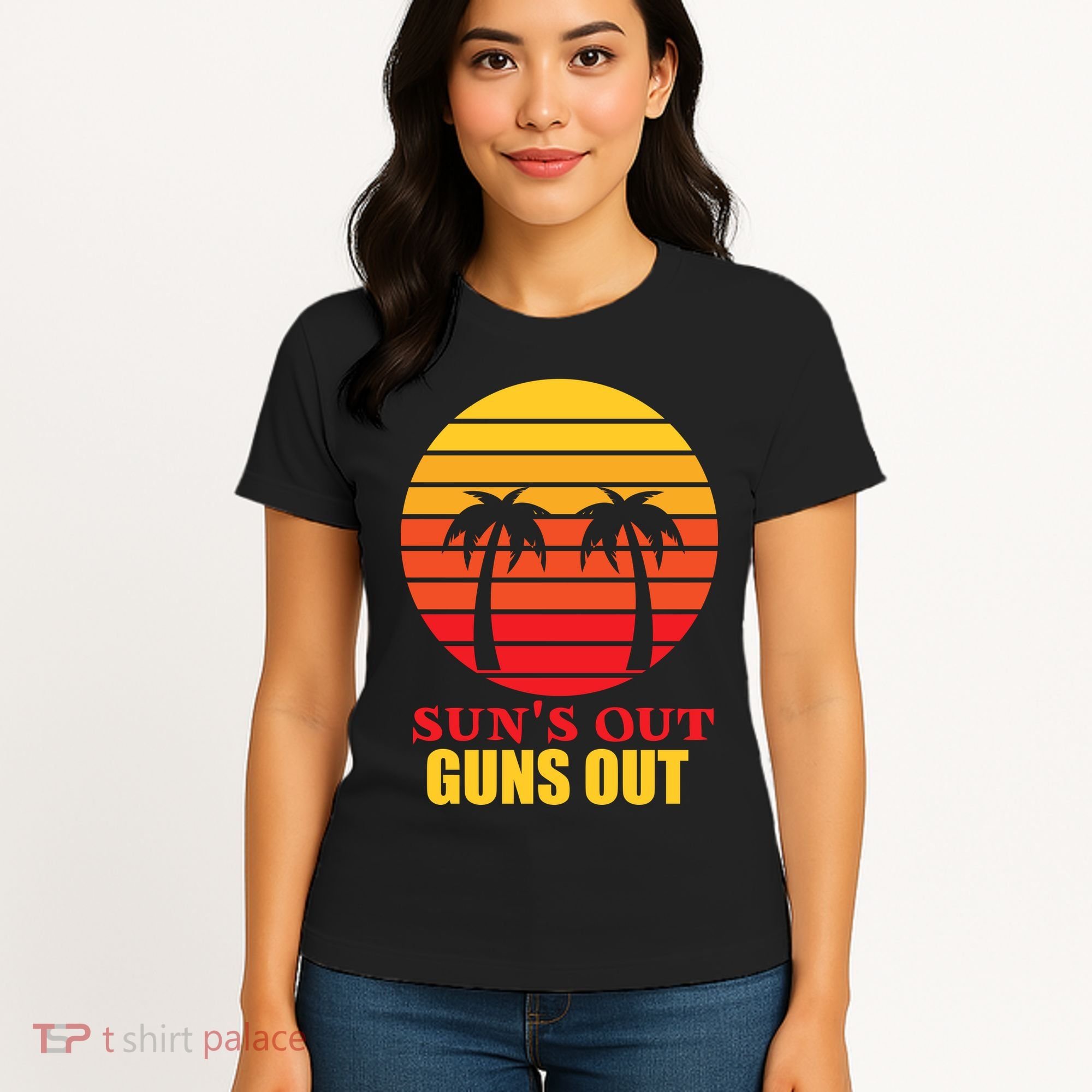 Sun's Out Guns Out Summer Party Women's T-Shirt