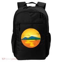 Sunset And Mountains Backpack thumb 0