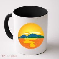 Sunset And Mountains Coffee Mug thumb 0