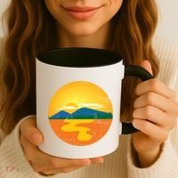 Sunset And Mountains Coffee Mug thumb 3