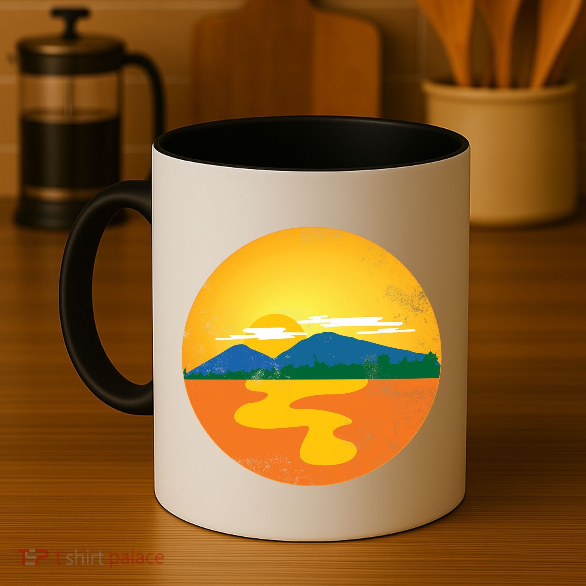 Sunset And Mountains Coffee Mug