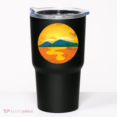 Sunset And Mountains Tumbler