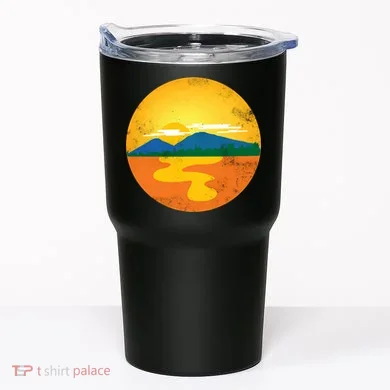 Sunset And Mountains Tumbler