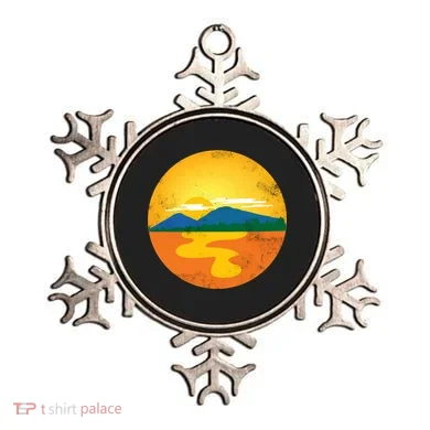 Sunset And Mountains Ornament