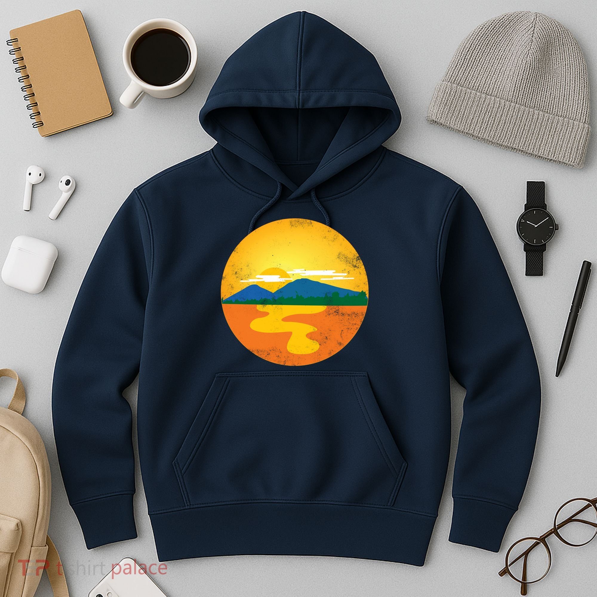 Sunset And Mountains Hoodie