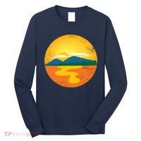 Sunset And Mountains Long Sleeve Shirt thumb 0
