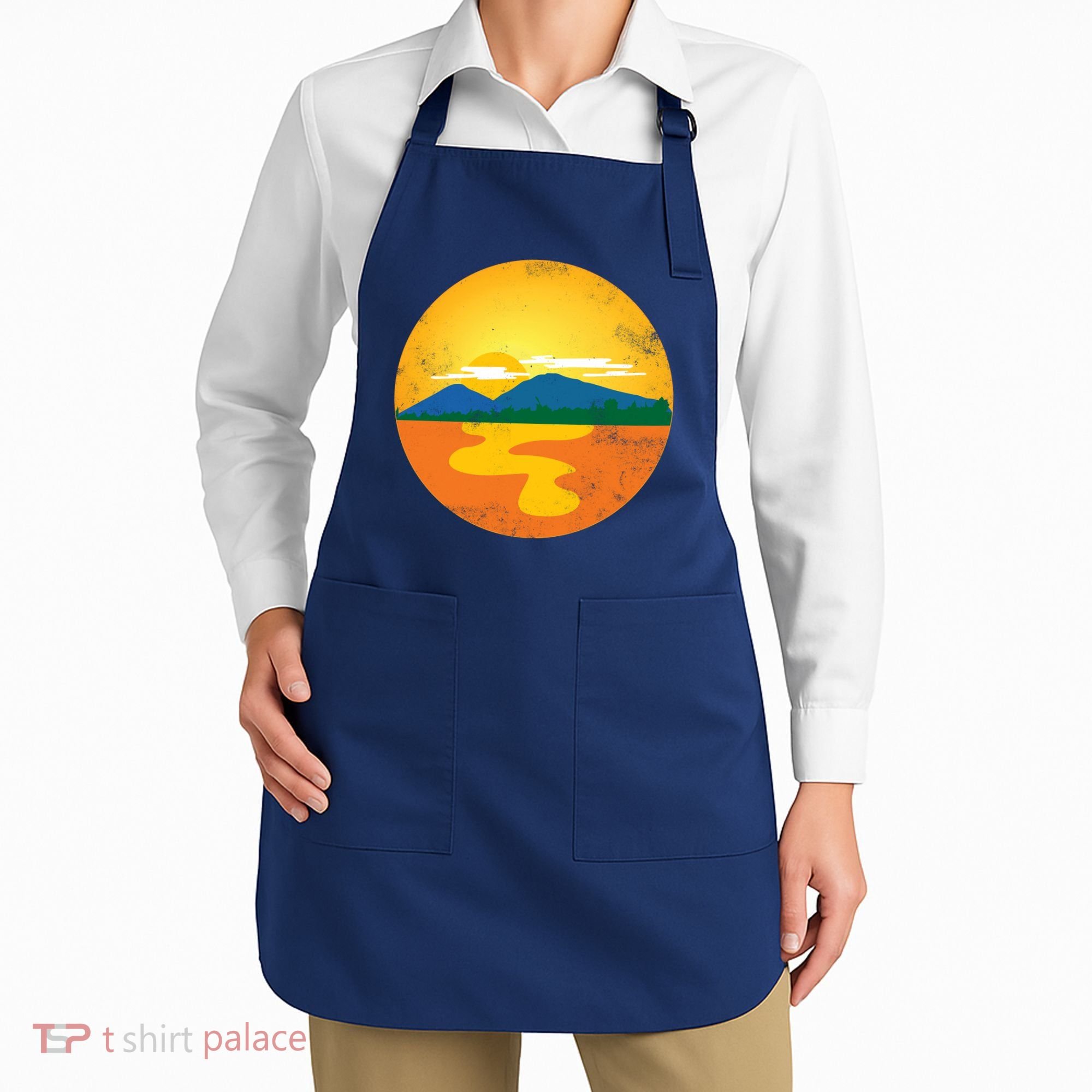 Sunset And Mountains Apron