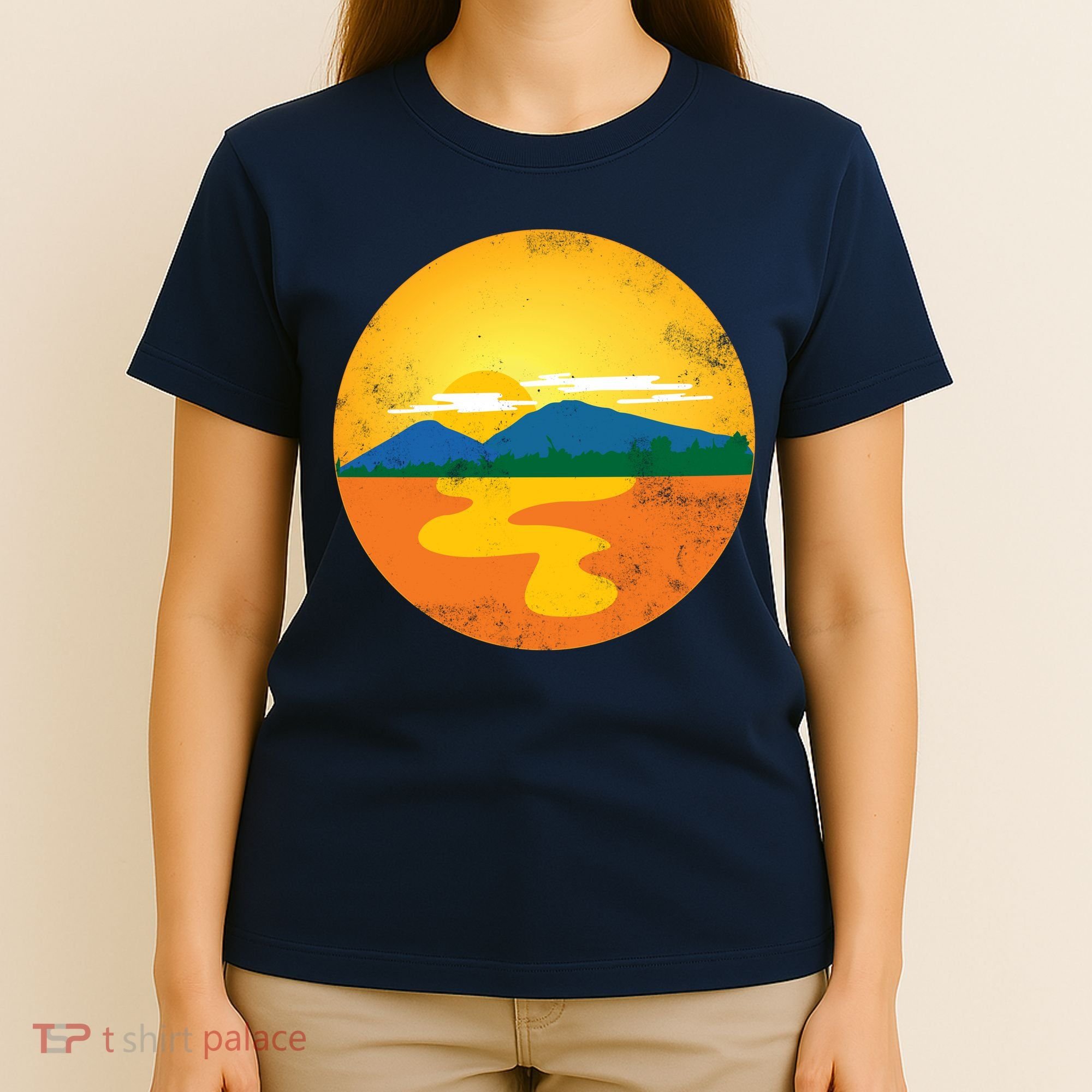 Sunset And Mountains T-Shirt