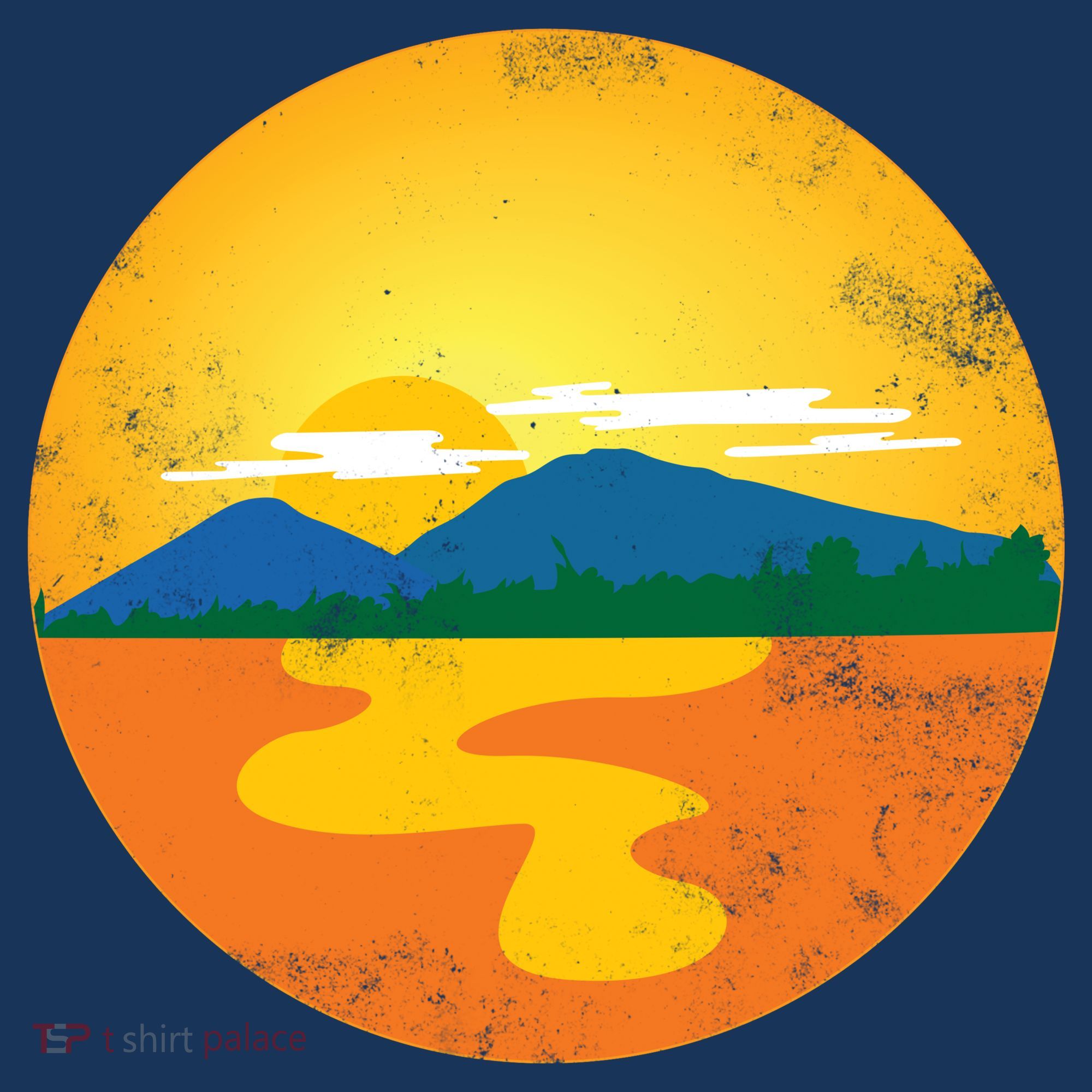 Sunset And Mountains T-Shirt