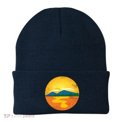 Sunset And Mountains Beanie