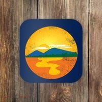Sunset And Mountains Coaster thumb 0