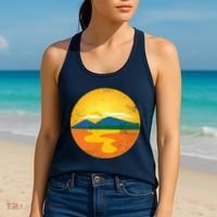 Sunset And Mountains Women's Tank Top thumb 2