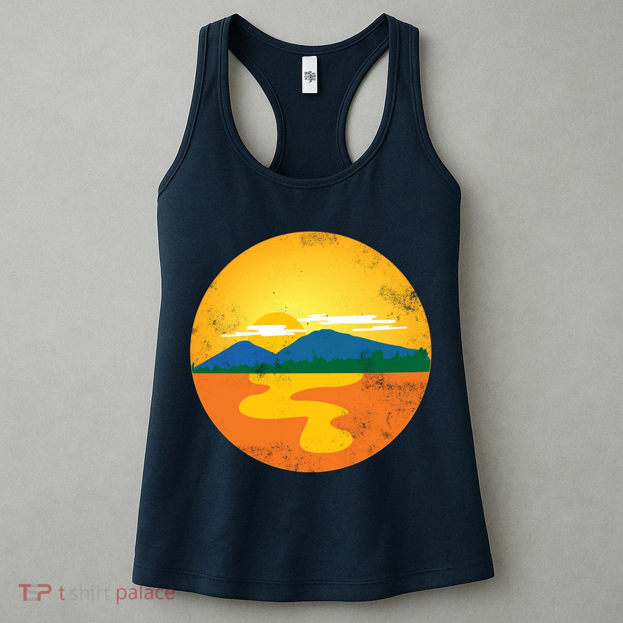 Sunset And Mountains Women's Tank Top