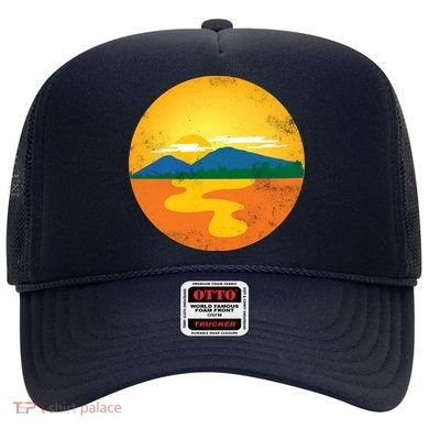 Sunset And Mountains Hat