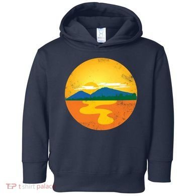Sunset And Mountains Toddler Hoodie