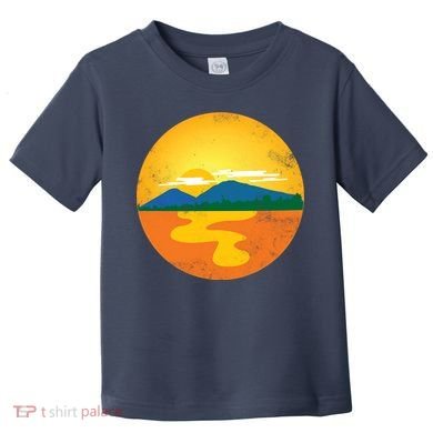Sunset And Mountains Toddler T-Shirt