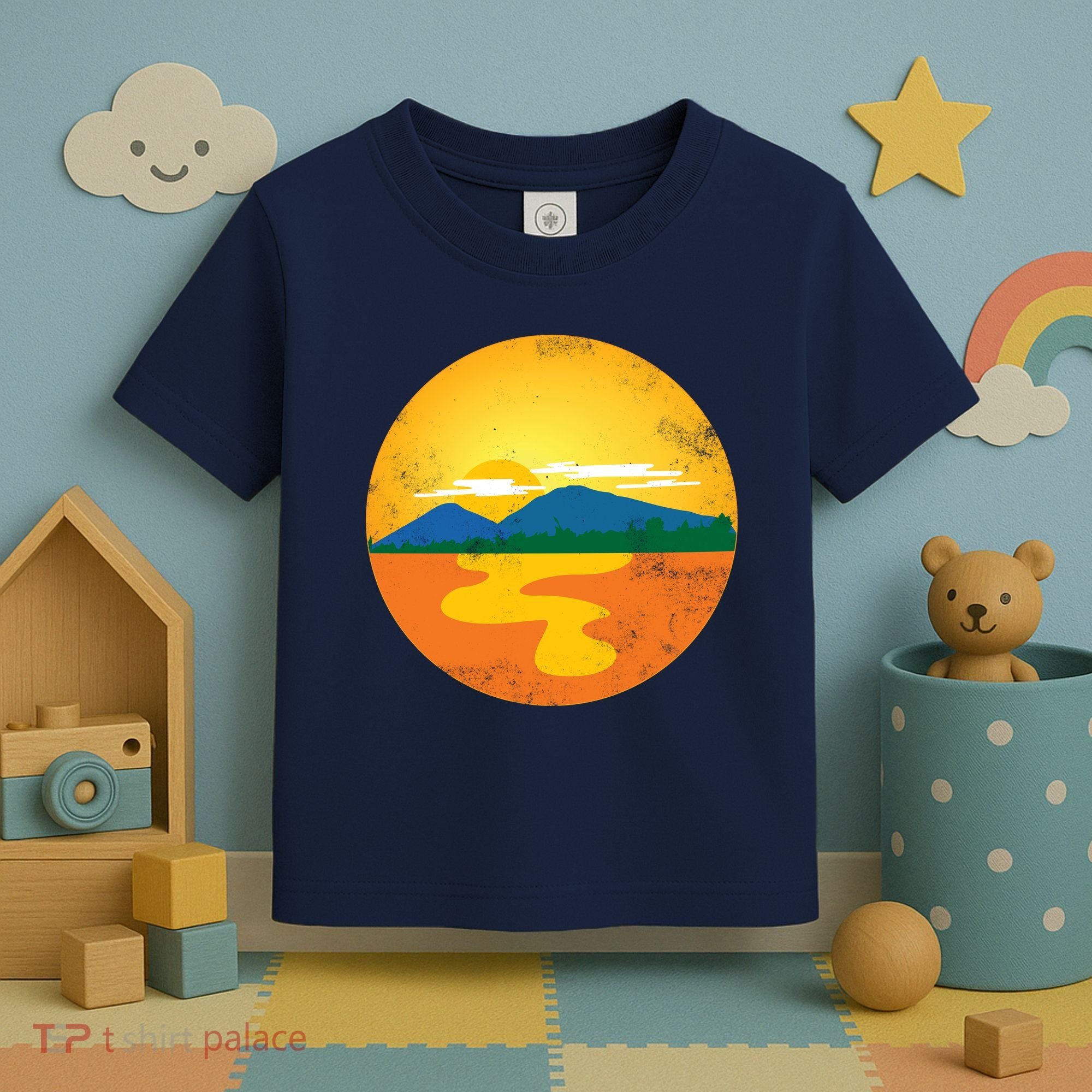 Sunset And Mountains Toddler T-Shirt