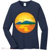 Sunset And Mountains Women's Long Sleeve Shirt thumb 0