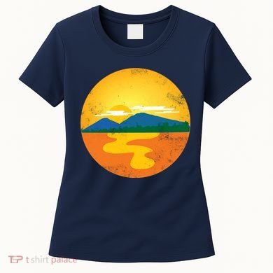 Sunset And Mountains Women's T-Shirt