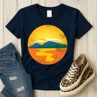 Sunset And Mountains Women's T-Shirt thumb 3