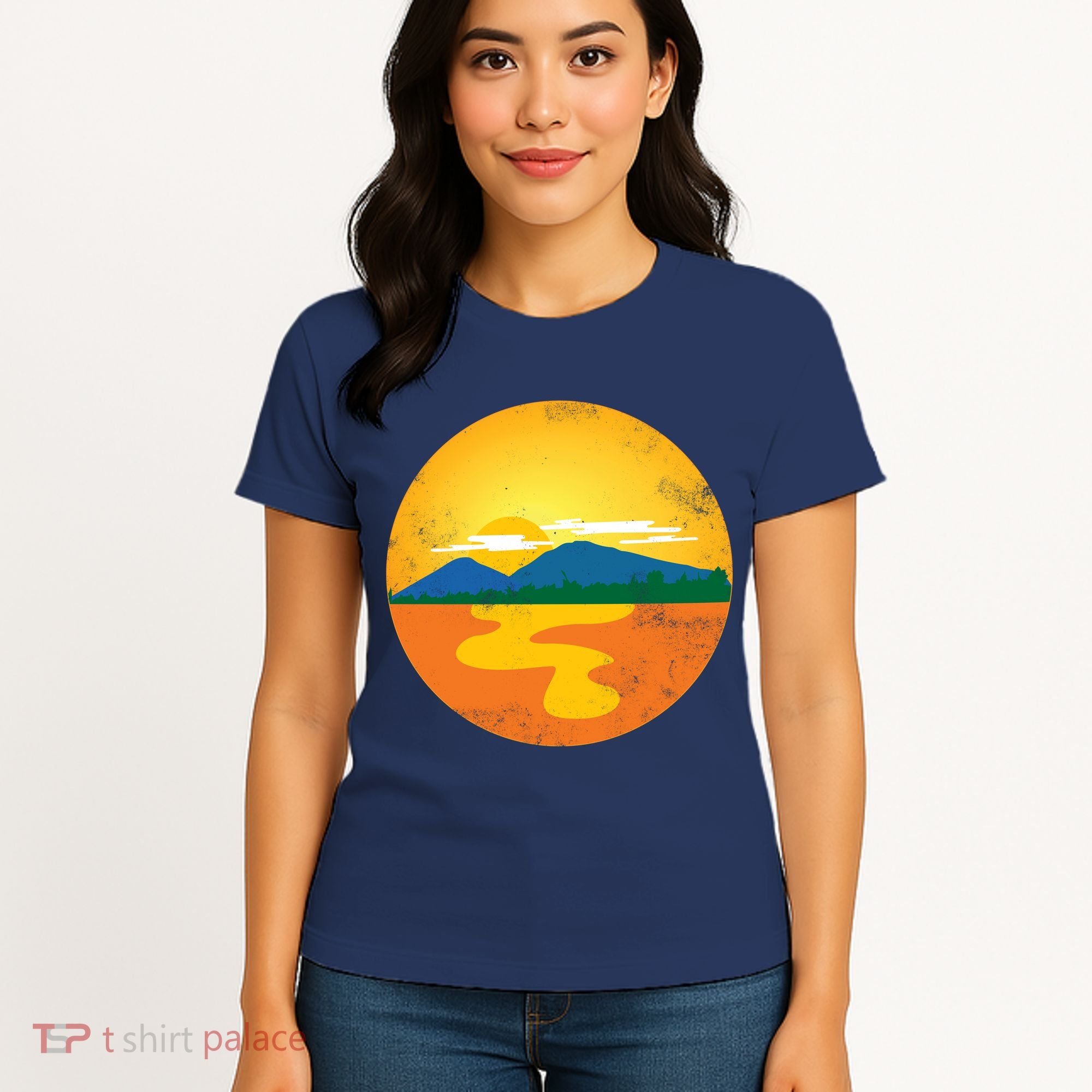 Sunset And Mountains Women's T-Shirt