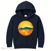 Sunset And Mountains Kids Hoodie thumb 0