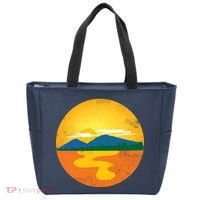 Sunset And Mountains Tote Bag thumb 0