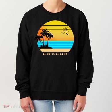 Sunset Beach Cancun Emblem Women's Sweatshirt