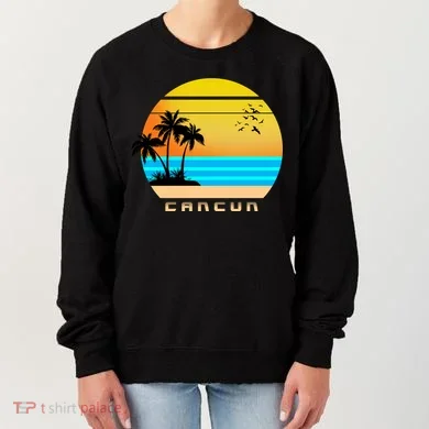 Sunset Beach Cancun Emblem Women's Sweatshirt
