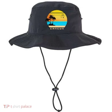 Sunset Beach Cancun Emblem Bucket Hat