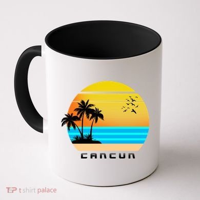 Sunset Beach Cancun Emblem Coffee Mug