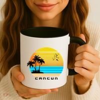 Sunset Beach Cancun Emblem Coffee Mug thumb 3